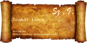 Szakál Ilona névjegykártya